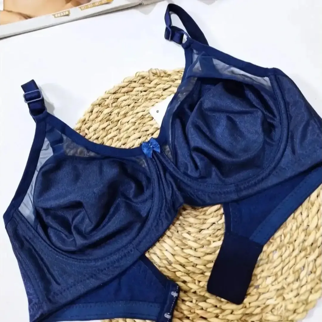 ست شورت و سوتین پرلون پرسی رنگ سورمه ایی