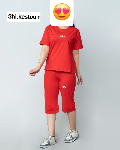 ست تیشرت و شلوارک نخ پنبه